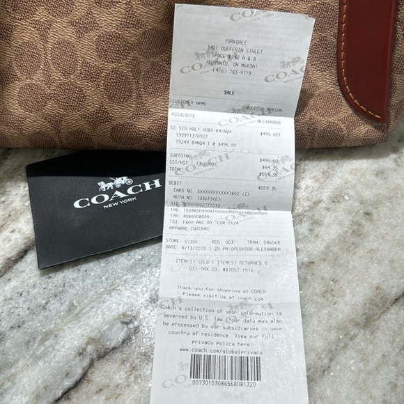 Coach Hadley Hobo in Signature Canvas - Picture 12 of 12